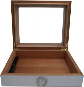 GERMANUS - Mensalla Humidor na doutníky s vlhkoměrem na cca 30 doutníků