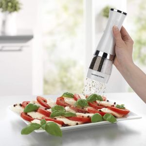 Elektrický mlýnek na koření GOURMETmaxx se 2 samostatnými keramickými drtiči,