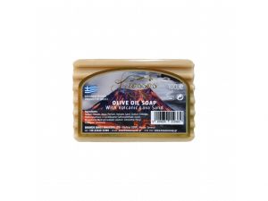 Olivové mýdlo KNOSSOS  s vulkanickým lávovým pískem 100 g, řecké mýdlo,3kusy