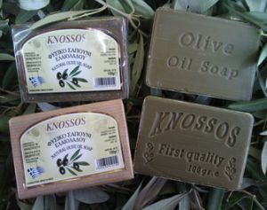 Olivové mýdlo KNOSSOS zelené 100g,řecké mýdlo,4kusy