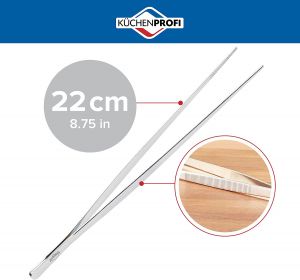 Pinzeta kuchařská KÜCHENPROFI z ušlechtilé oceli, stříbrná, dvě velikosti 22cm,30cm,