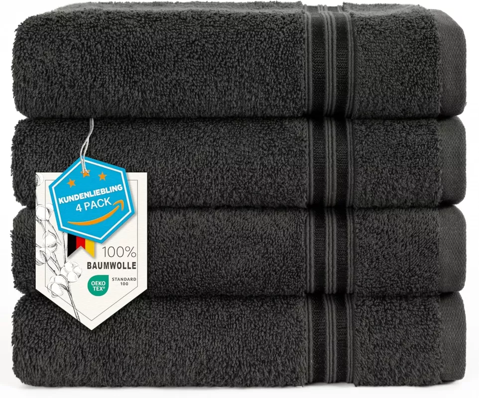 4dílná sada ručníků Hammetex 100% bavlna, varianty: - Antracit