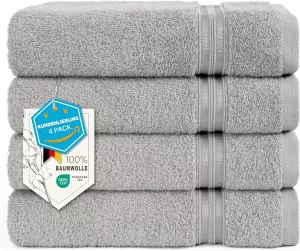 4dílná sada ručníků Hammetex 100% bavlna, varianty: | Ledově šedá, Bílá, Antracit, Béžová