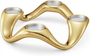 Adventní svícen-Georg Jensen Cobra,zlatý Adventní svícen-Georg Jensen Cobra,zlatý