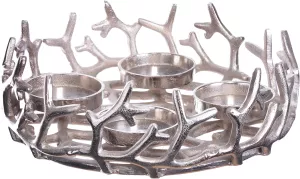 Adventní věnec Brandsseller,svícen z ušlechtilé oceli,ø 28cm