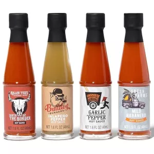 BBQ Dárková sada Thoughtfully, 4 ostré omáčky