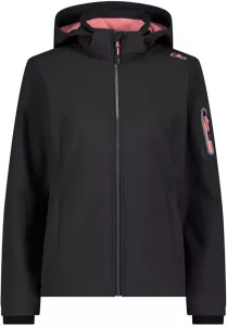 Dámská softshellová bunda CMP s odnimatelnou kapucí, vel.S