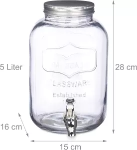 Dávkovač na nápoje Relaxdays, 5 l RELAXDAYS