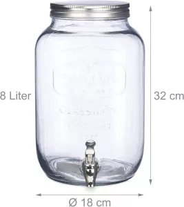 Dávkovač na nápoje Relaxdays, 8 l RELAXDAYS