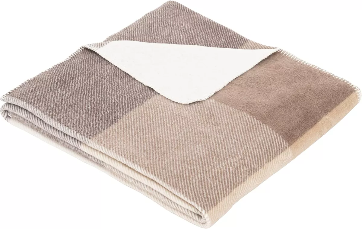 Deka s.Oliver-bavlna ,150x200cm,varianty: - Béžovo hnědá kostka Deka s.Oliver-bavlna ,150x200cm,varianty: - Béžovo hnědá kostka