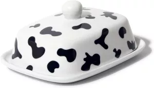 Dóza na máslo Theo&Cleo ze skla a bambusu/keramika,varianty