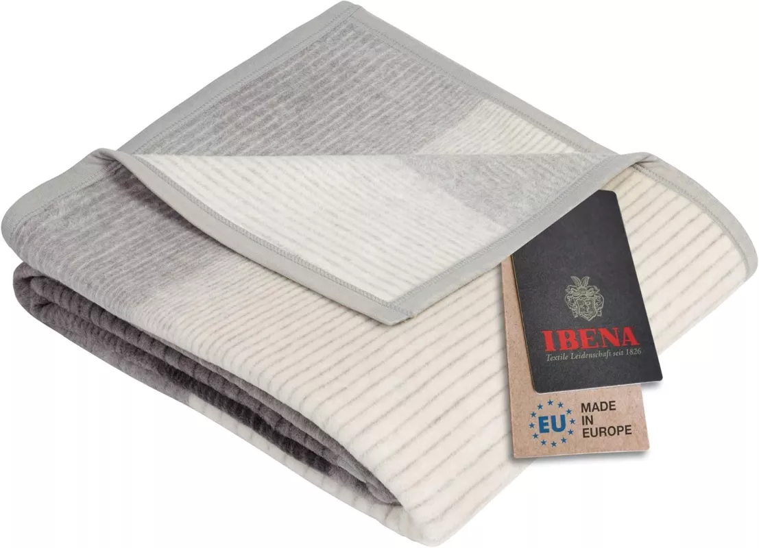 Deka IBENA® bio bavlna, 150x200cm,varianty: - Šedá Granada 150x200cm Deka IBENA® bio bavlna, 150x200cm,varianty: - Šedá Granada 150x200cm