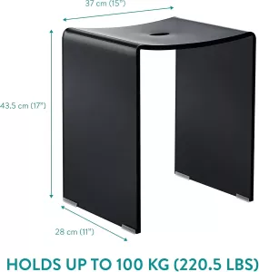 Koupelnová stolička NAVARIS- 100% akryl, varianty: