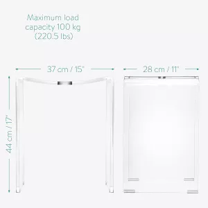 Koupelnová stolička NAVARIS- 100% akryl, varianty: