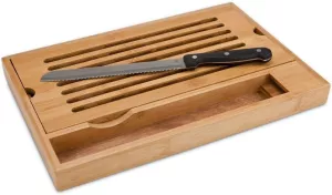 Kuchyňské prkénko ROMINOX na chleba, bambus,varianta s nožem