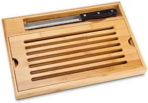 Kuchyňské prkénko ROMINOX na chleba, bambus,varianta s nožem