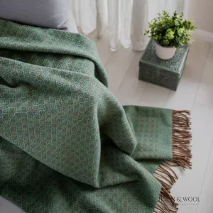 Luxusní vlněná deka Linen & Cotton, novozélandská vlna 140x200cm - Hnědo modrá Linen & Cotton LTD Luxusní vlněná deka Linen & Cotton, novozélandská vlna 140x200cm - Hnědo modrá Linen & Cotton LTD