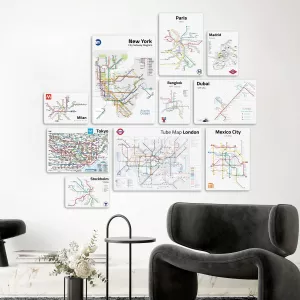 Obrazy měst - sada 10 obrazů s různými městy, ihned k zavěšení,varianty: GIALLOBUS Obrazy měst - sada 10 obrazů s různými městy, ihned k zavěšení,varianty: GIALLOBUS