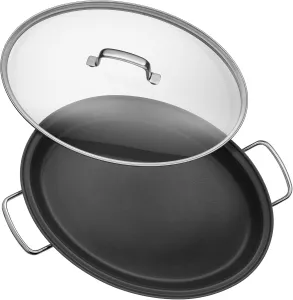 Pánev WMF, oválná pánev se skleněnou poklicí,na ryby, 38 x 26 cm