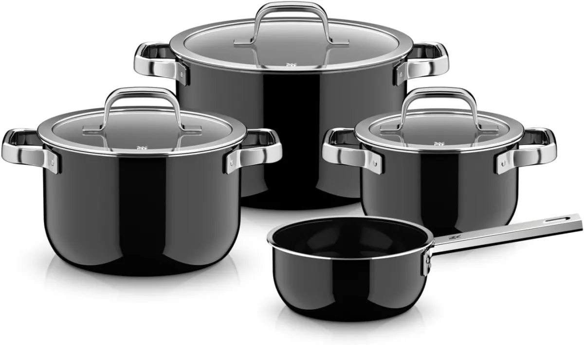 Sada hrnců WMF FUSIONTEC Mineral Pro 4 ks černá