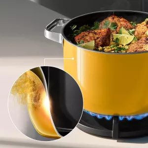 Sada hrnců WMF FUSIONTEC Mineral Pro 4 ks žlutá