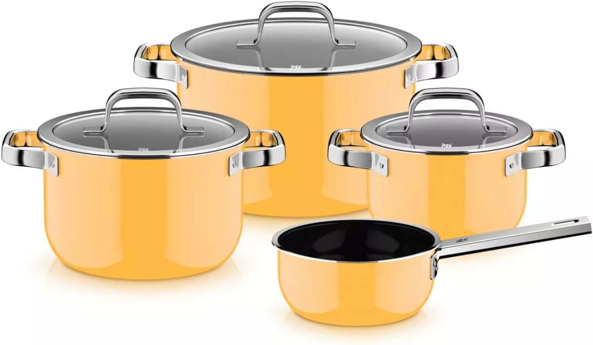 Sada hrnců WMF FUSIONTEC Mineral Pro 4 ks žlutá