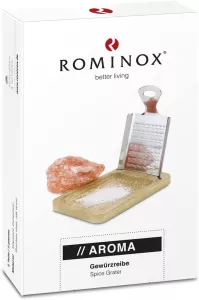 Slánka ROMINOX- krystal himálajské soli, struhadlo, podstavec RIVSALT Slánka ROMINOX- krystal himálajské soli, struhadlo, podstavec RIVSALT