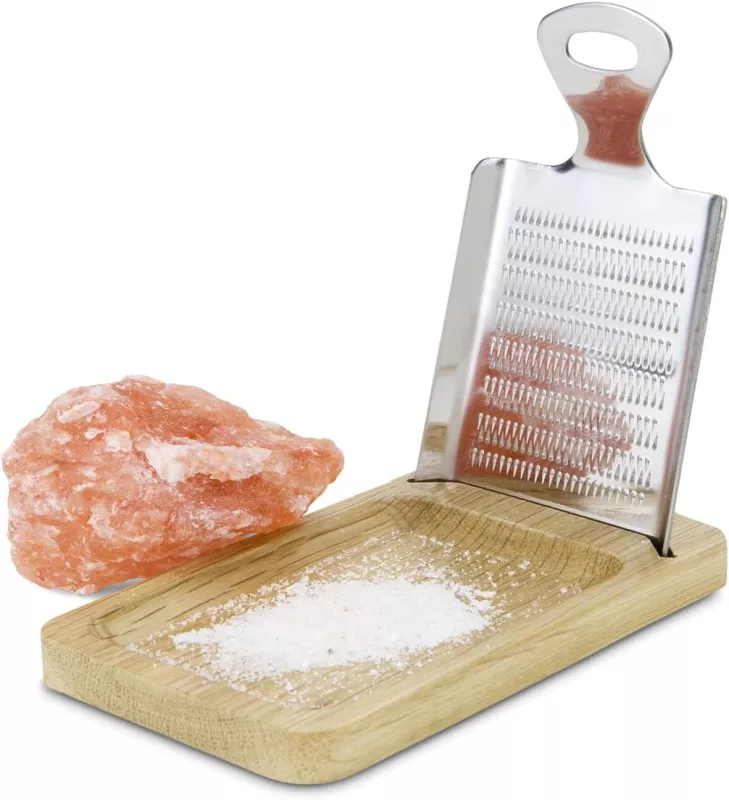 Slánka ROMINOX- krystal himálajské soli, struhadlo, podstavec RIVSALT