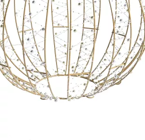 Venkovní led dekorace BELIANI vánoční koule 65/50/40 cm Zlaté Venkovní led dekorace BELIANI vánoční koule 65/50/40 cm Zlaté
