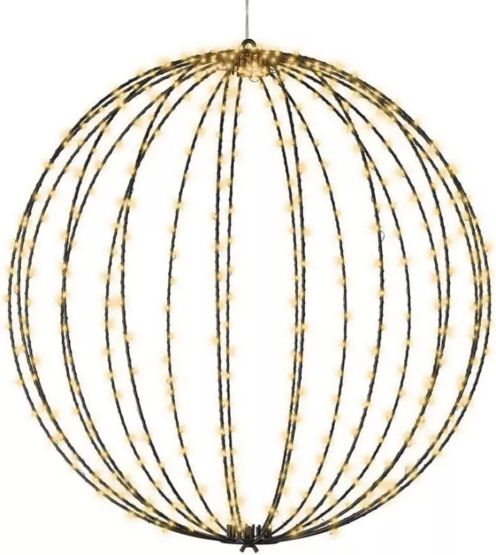 Venkovní led dekorace Lumineo vánoční koule Ø 58cm,960 LEDs