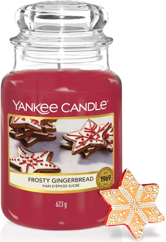 Vonná svíčka Yankee Candle Frosty Gingerbread 623 g
