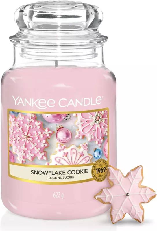Vonná svíčka Yankee Candle Snowflake Cookie 623 g