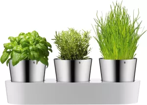 Bylinková zahrádka WMF Gourmet, samozavlažovací květináče