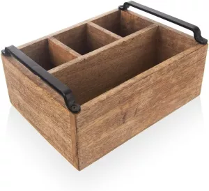 Dřevěný box na grilovací potřeby, organizér ORION