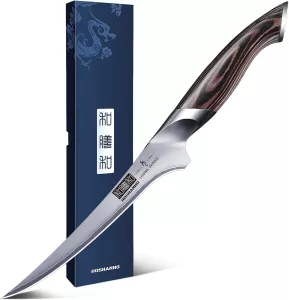 Filetovací nůž HOSHANHO, damašková ocel,čepel 18cm