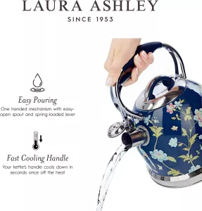 Konvice na vaření vody s píšťalkou 2,5l Laura Ashley Marine, na indukci VQ Laura Ashley