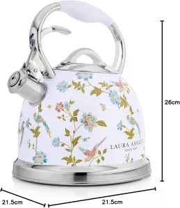 Konvice na vaření vody s píšťalkou 2,5l Laura Ashley, na indukci VQ Laura Ashley Konvice na vaření vody s píšťalkou 2,5l Laura Ashley, na indukci VQ Laura Ashley