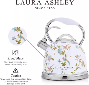 Konvice na vaření vody s píšťalkou 2,5l Laura Ashley, na indukci VQ Laura Ashley Konvice na vaření vody s píšťalkou 2,5l Laura Ashley, na indukci VQ Laura Ashley