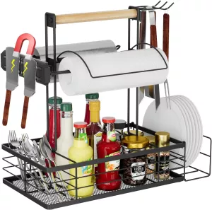 Koš na grilovací potřeby, organizér koření