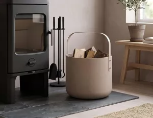 Koš na krbové dřevo LIVLIG, moderní, varianty: Koš na krbové dřevo LIVLIG, moderní, varianty: