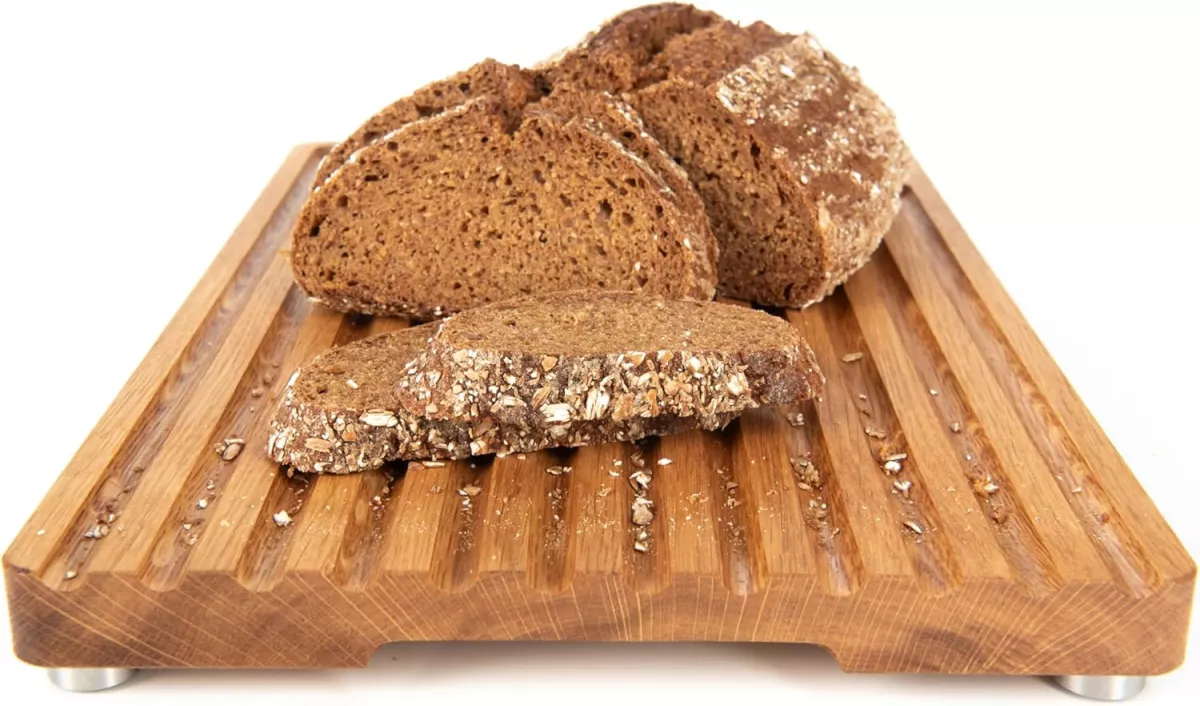 Kuchyňské prkénko na chleba, KHYL, dubové, 34 x 24 x 2,2cm