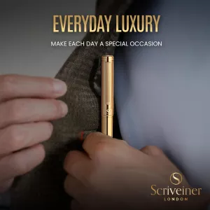 Luxusní kuličkové pero SCRIVEINER se zasouvacím mechanismem, varianty: