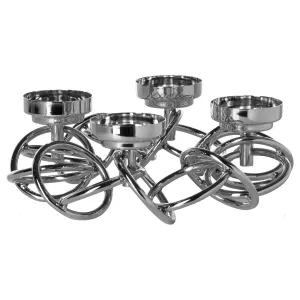 Luxusní svícen Fink SONETTE z ušlechtilé oceli Ø33cm