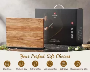 Magnetický držák na nože z olivového dřeva XINZUO