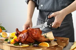 Nůžky na drůbež XINZUO 110 vrstev damaškové oceli Nůžky na drůbež XINZUO 110 vrstev damaškové oceli