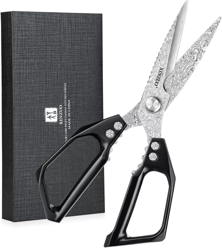 Nůžky na drůbež XINZUO 110 vrstev damaškové oceli
