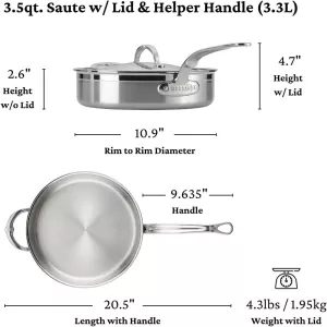 Sada hrnců Hestan PROBOND, 10dílná sada, nerezová ocel