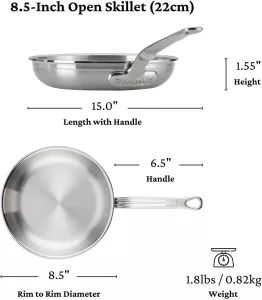Sada hrnců Hestan PROBOND, 10dílná sada, nerezová ocel