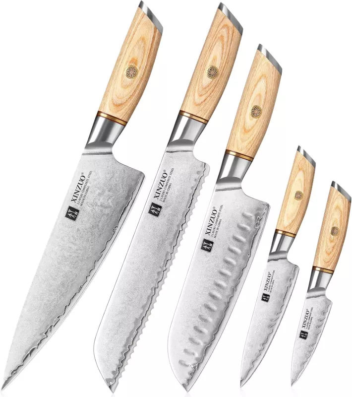 Sada kuchyňských nožů XINZUO 5ks, profesionální japonské nože