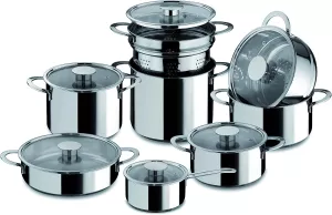 Sada nerezových hrnců GOURMET, Mepra  14ks